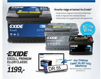 Thansen Excell, premium eller classic tilbud