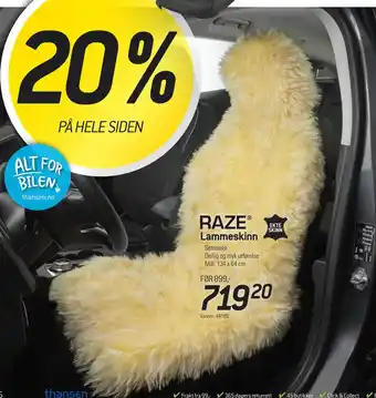 Thansen Lammeskinn tilbud