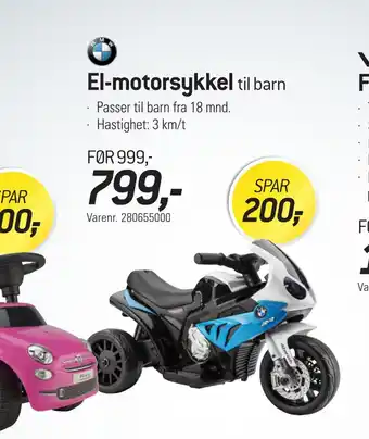 Thansen El-motorsykkel tilbud