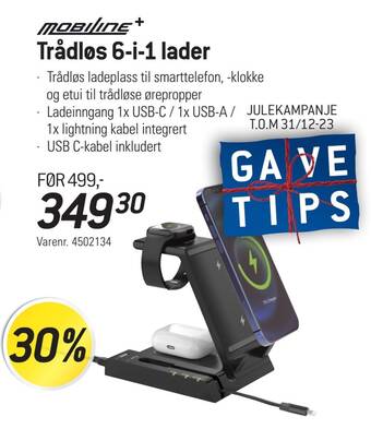 Thansen Trådløs 6-i-1 lader tilbud