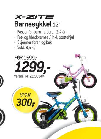 Thansen Barnesykkel tilbud