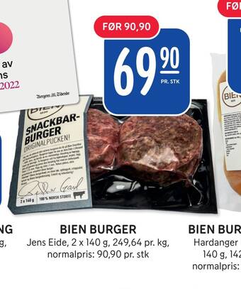 Rema 1000 Bien burger tilbud