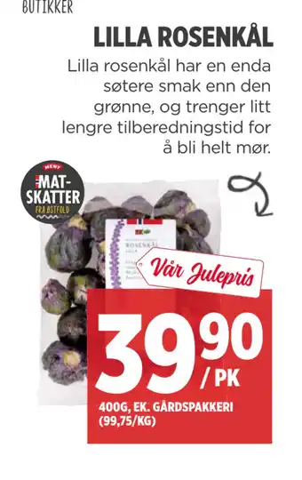 Meny Lilla rosenkål tilbud