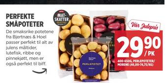 Meny Perfekte småpoteter tilbud