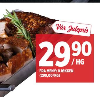 Meny Fra menys kjøkken (299,00/kg) tilbud