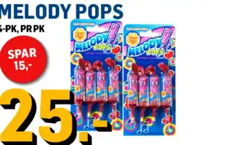 Price Lagerbutikk MELODY POPS tilbud