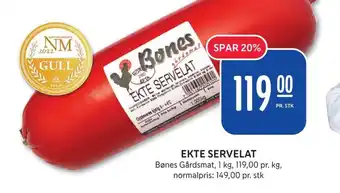 Rema 1000 EKTE SERVELAT tilbud