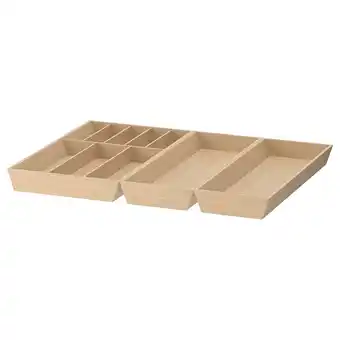 IKEA Uppdatera bestikkbrett/2 redskapsbrett, lys bambus, 72x50 cm tilbud