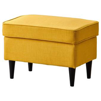 IKEA Strandmon fotskammel, skiftebo gul tilbud