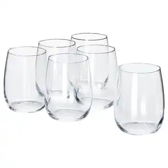 IKEA Storsint glass, klart glass, 37 cl tilbud