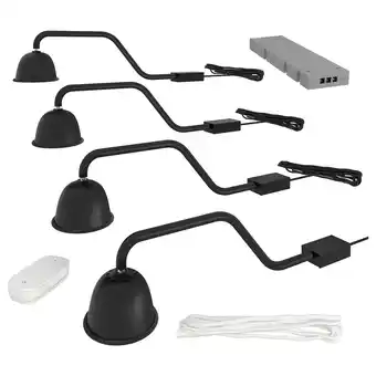 IKEA Tvärdrag / trådfri belysningssett, svart tilbud
