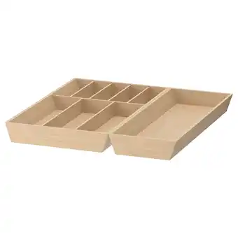 IKEA Uppdatera bestikkbrett/redskapsbrett, lys bambus, 52x50 cm tilbud