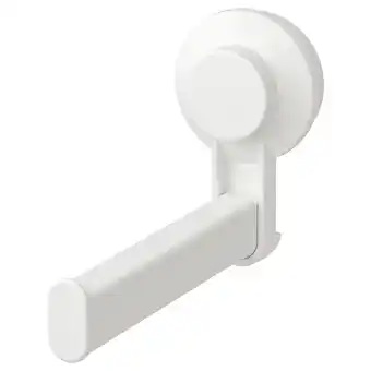 IKEA Tisken toalettrullholder med sugekopp, hvit tilbud