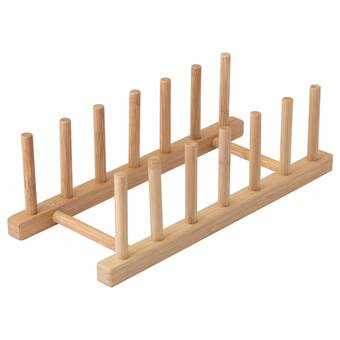 IKEA Ostbit tallerkenstativ, bambus tilbud