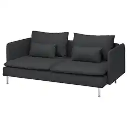 IKEA Söderhamn 3-seters sofa, fridtuna mørk grå tilbud