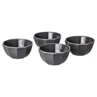 IKEA Strimmig skål, steintøy grå, 15 cm tilbud