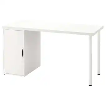 IKEA Lagkapten / alex arbeidsbord, hvit, 140x60 cm tilbud