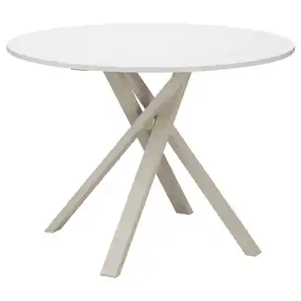 IKEA Mariedamm bord, beige/steinmønstret hvit, 105 cm tilbud