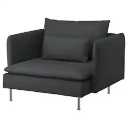 IKEA Söderhamn lenestol, fridtuna mørk grå tilbud