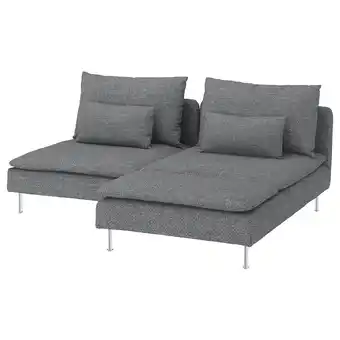 IKEA Söderhamn 2-seters sofa, med sjeselong/lejde grå/svart tilbud