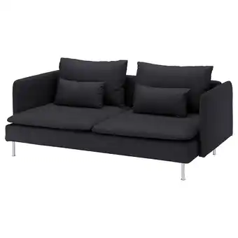 IKEA Söderhamn 3-seters sofa, hillared antrasitt tilbud