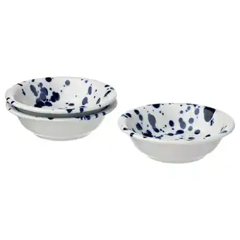 IKEA Silversida skål, mønstret/blå, 11 cm tilbud