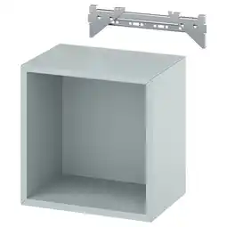 IKEA Eket veggmontert hylle, lys gråblå, 35x25x35 cm tilbud