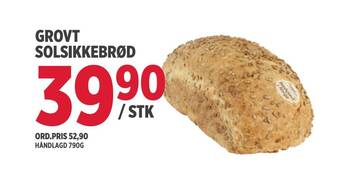 Jacobs Grovt solsikkebrød tilbud