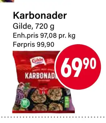 Nærbutikken Karbonader tilbud