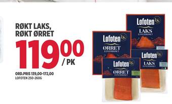 Jacobs Røkt laks, røkt ørret tilbud