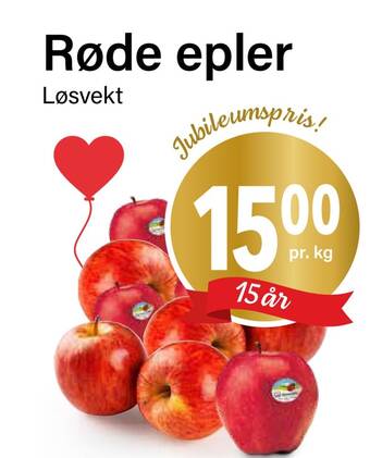 Nærbutikken Røde epler tilbud