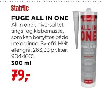 jem & fix Fuge all in one tilbud
