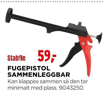 jem & fix Fugepistol sammenleggbar tilbud
