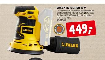 jem & fix Eksentersliper 18 v tilbud
