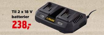 jem & fix Til 2 x 18 v batterier tilbud