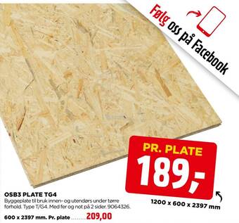 jem & fix Osb3 plate tg4 tilbud