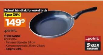 POWER Point stekepanne tilbud