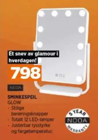 POWER Nooa sminkespeil tilbud