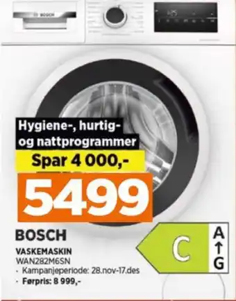 POWER Bosch vaskemaskin tilbud