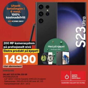 POWER Galaxy s23 ultra mobiltelefon tilbud