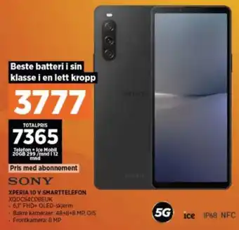 POWER Sony xperia 10 v mobiltelefon tilbud