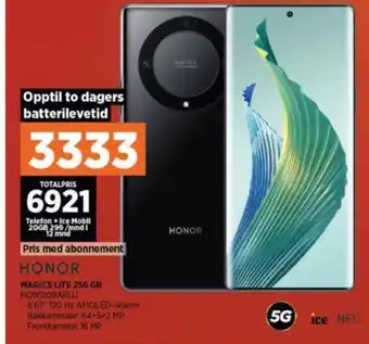 POWER Honor magic 5 lite mobiltelefon tilbud