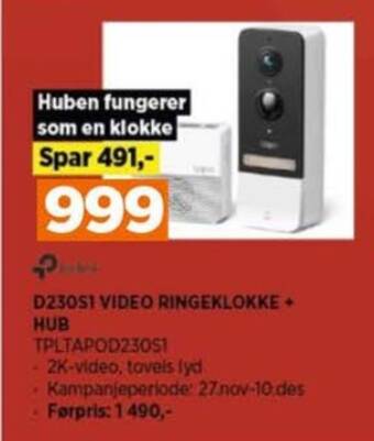 POWER Tp-link ringeklokke tilbud