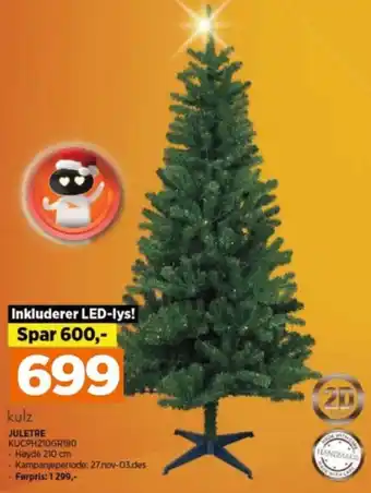 POWER Kulz juletre tilbud