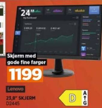POWER Lenovo monitor tilbud