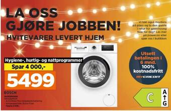 POWER Bosch vaskemaskin tilbud
