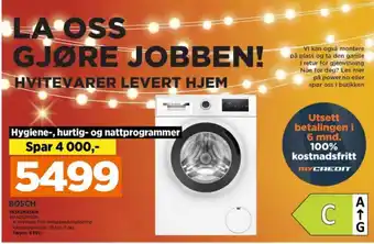 POWER Bosch vaskemaskin tilbud