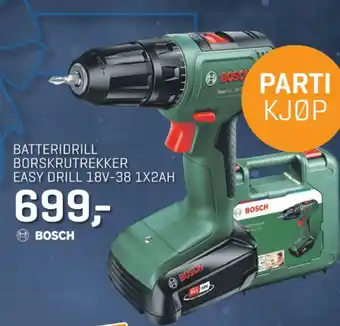 Jernia Blå batteridrill tilbud