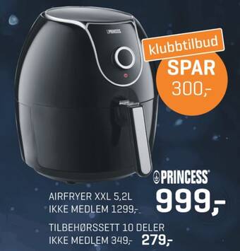 Jernia Princess airfryer tilbud