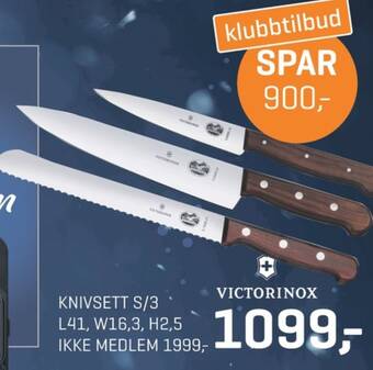 Jernia Victorinox knivsett tilbud